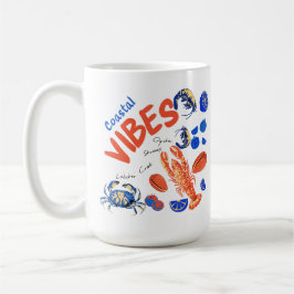 Seafood Beach Fisherman Ocean Tropical Quote  Kaffeetasse
