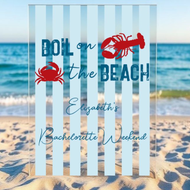 Seafood Boil Bachelorette Party Acrylschild (Von Creator hochgeladen)