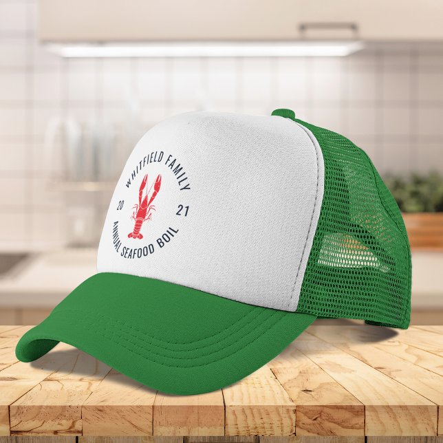 Seafood Boil Custom Matching Family Crawfish Truckerkappe (Seafood Boil Custom Matching Family Crawfish Trucker Hat)
