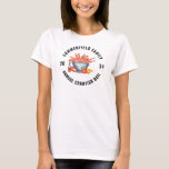 Seafood Boil Family Wiedersehen Crawfish Matching T-Shirt<br><div class="desc">Es ist wieder hier. Das alljährlich stattfindende Sommerfest im Party, das Sie für die ganze Familie planen, zu hängen, zu essen und zu trinken. Gedenken Sie dieses Jahr mit einem passenden Familiendesign, um das Foto perfekt aussehen zu lassen und das Gedächtnis jahrelang behalten. Fügen Sie Ihre Familiendaten hinzu, indem Sie...</div>