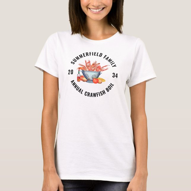 Seafood Boil Family Wiedersehen Crawfish Matching T-Shirt (Vorderseite)