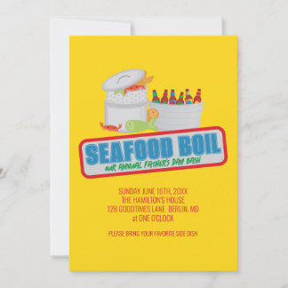 Seafood Boil Jährliche Einladungen des Vaters