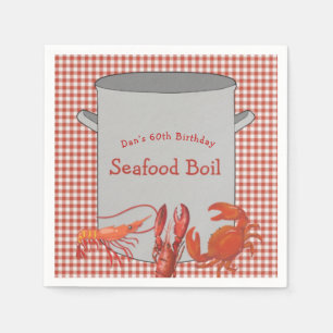 Seafood Boil Personalisiert Serviette
