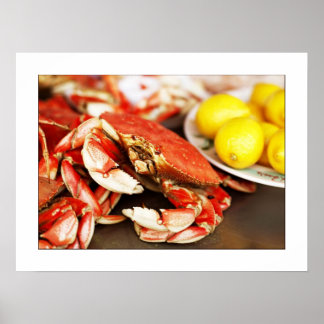Seafood Crab Foto Poster/Print 24x19 Poster