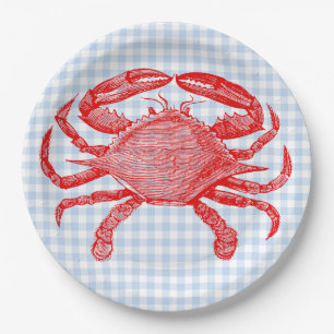 Seafood Crab Picnic Pappteller