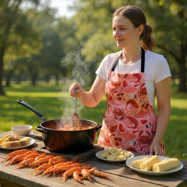 Seafood spektakuläre All-Over-Print-Schürze Schürze (Von Creator hochgeladen)