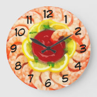 Seafood Theme Kitchen Wall Clocks