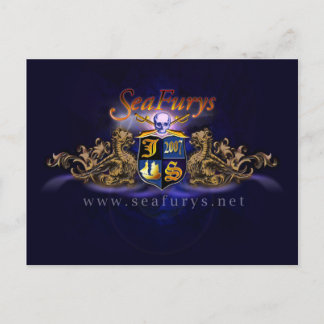 SeaFurys Schild-(blaue) Postkarte