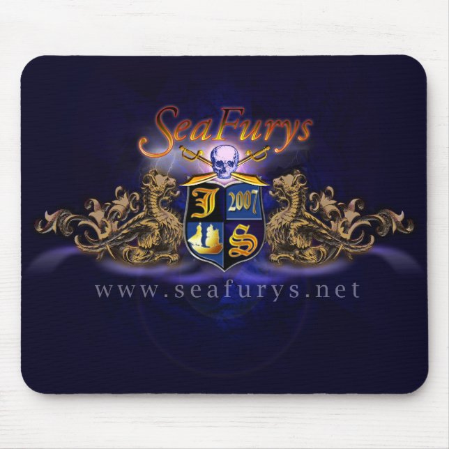 SeaFurys Schild (blaues) Mousepad (Vorne)