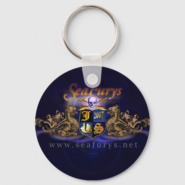 SeaFurys Shield (Blue) Schlüsselanhänger (Vorderseite)
