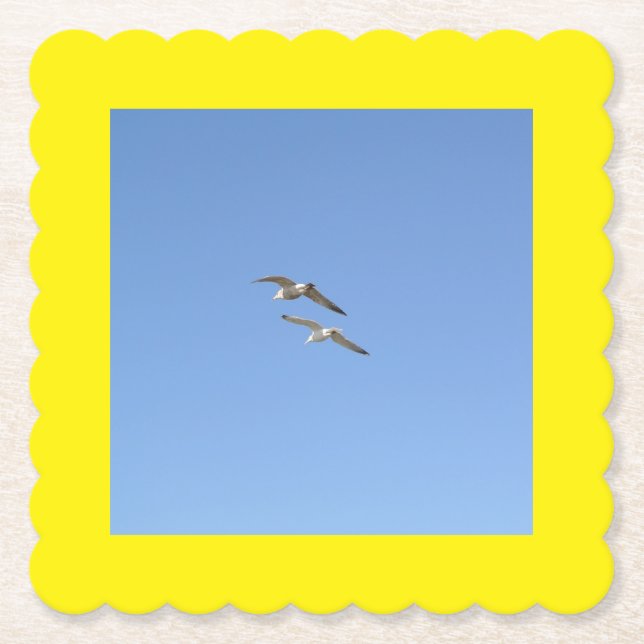 Seageln, die hoch fliegen untersetzer (Vorderseite)