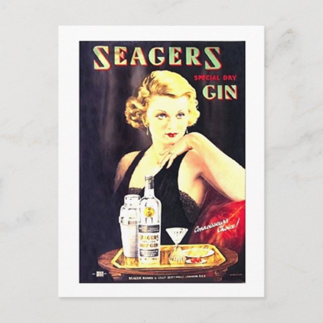 Seager's Gin Postkarte (Vorderseite)