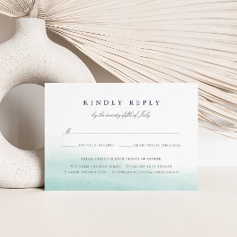 Seaglass Tides Meal Choice RSVP Karte