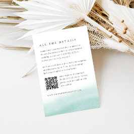 Seaglass Tides QR-Code Gastdetails Begleitkarte