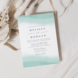 Seaglass Tides Wedding Einladung