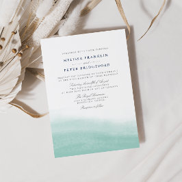 Seaglass Tides Wedding Einladung