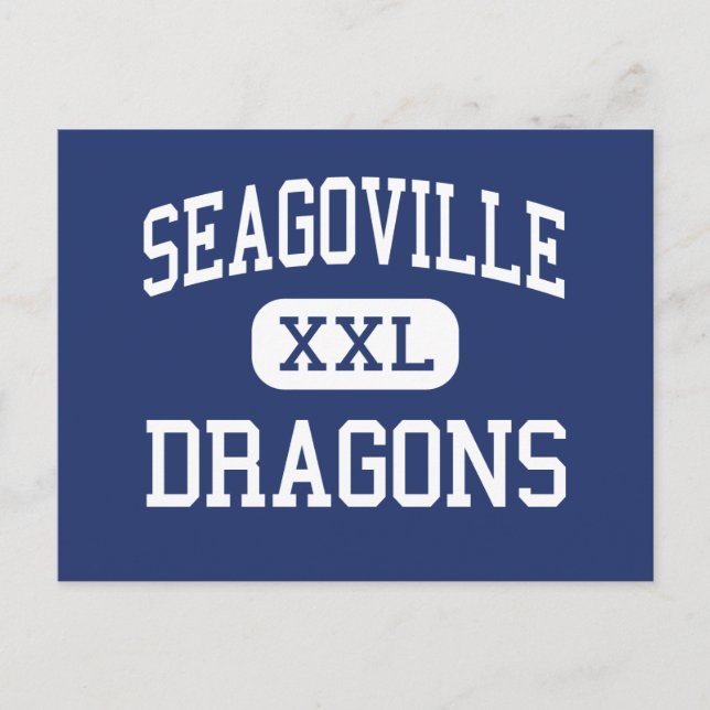 Seagoville Dragons Middle Seagoville Texas Postkarte (Vorderseite)
