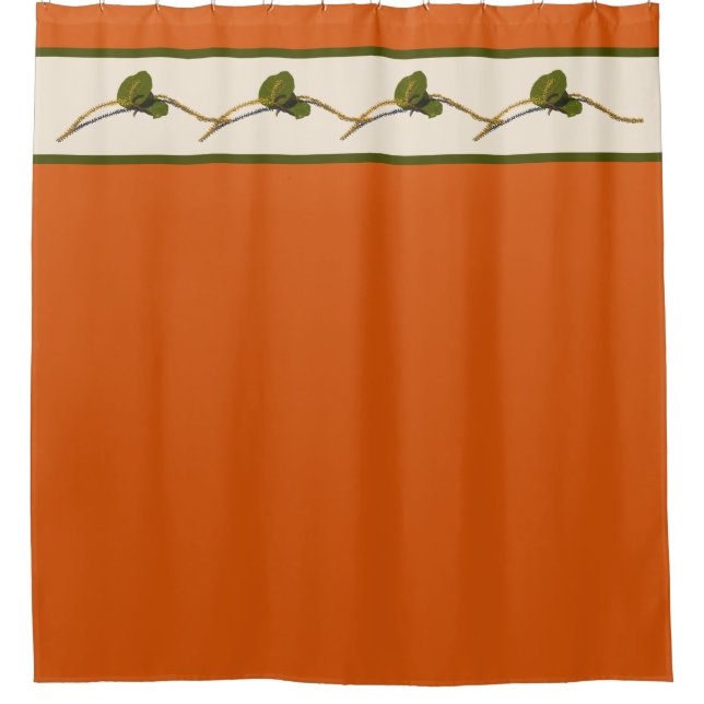 Seagrape Blooms - Duschvorhang Siena (Vorderseite)