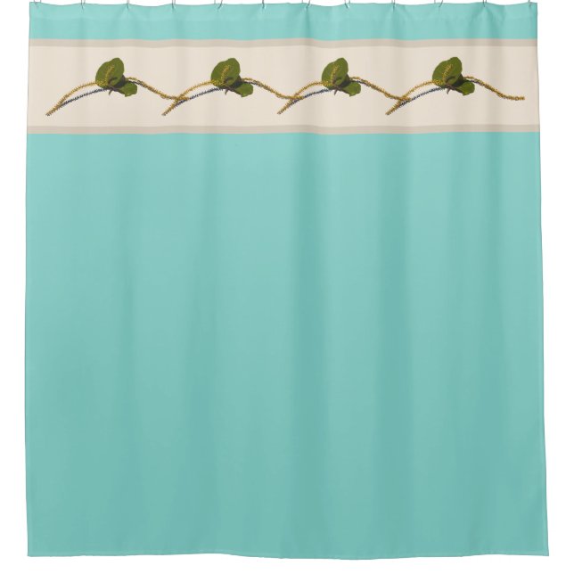 Seagrape Blooms - Golfduschvorhang Duschvorhang (Vorderseite)