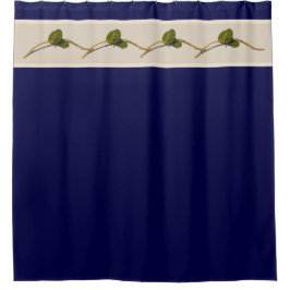 Seagrape Blooms - Navy Duwer Vorhang