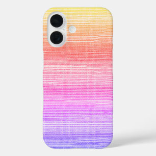 Seagrass Abstrakt Watercolor Ombre Neon iPhone 16 Hülle