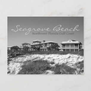 Seagrove Beach - Nordwestflorida Black & White Postkarte