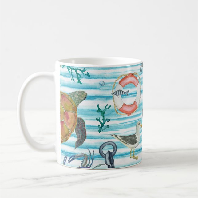 Seagul Starfish Pattern Kaffeetasse (Links)