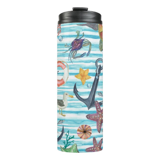 Seagul Starfish Pattern Thermosbecher (Vorderseite)