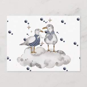 Seagull-Abenteuer-Postkarte   Küstenkunst am Meer  Postkarte
