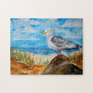 Seagull am Strand Puzzle