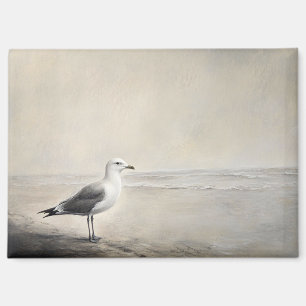 Seagull am Ufer Magnet