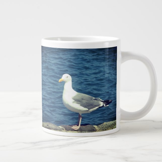 Seagull an der Bucht Jumbo-Tasse (Rechts)