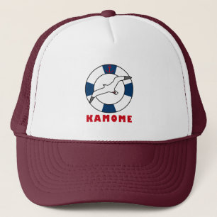 Seagull and Swim Ring Trucker Hat Truckerkappe