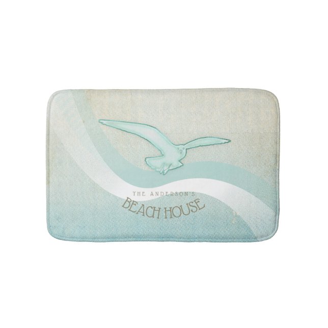 Seagull Aqua Blue ID623 Badematte (Vorderseite)