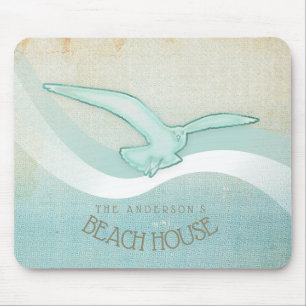 Seagull Aqua Blue ID623 Mousepad
