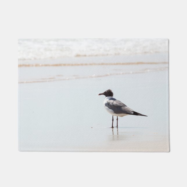 Seagull auf der Strandtür Mat Fußmatte (Vorderseite)