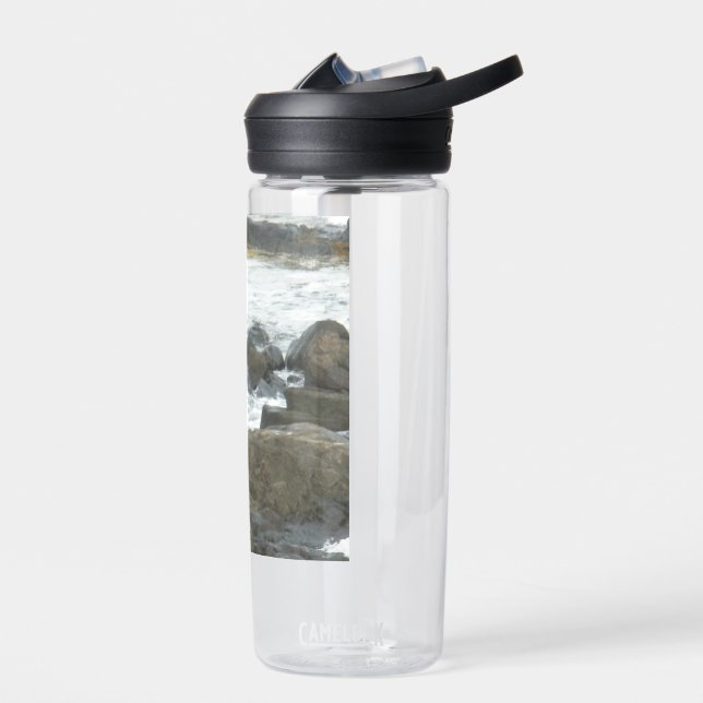 Seagull auf Felsen Trinkflasche (Links)