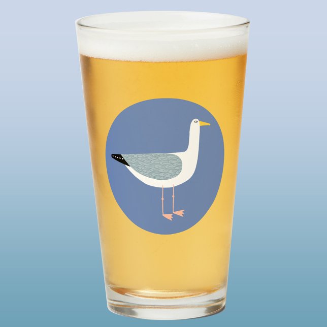 Seagull Bierglas Glas (Fun seagull beer glass)