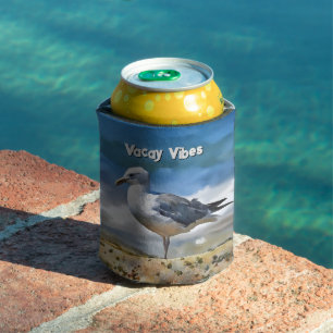 Seagull Bird am Strand Niedlich Can Cooler Dosenkühler