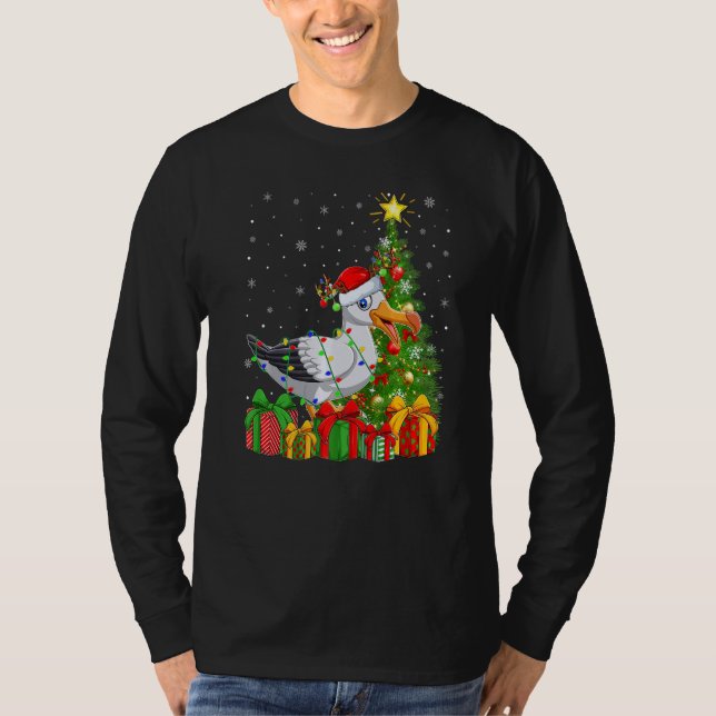 Seagull Bird  Xmas Holiday Santa Seagull Christmas T-Shirt (Vorderseite)