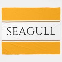 SEAGULL Bright Orange Yellow White Racing Streifen