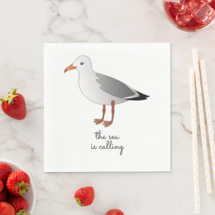 Seagull Das Meer ruft Serviette
