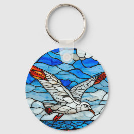 Seagull-Farbglas Schlüsselanhänger