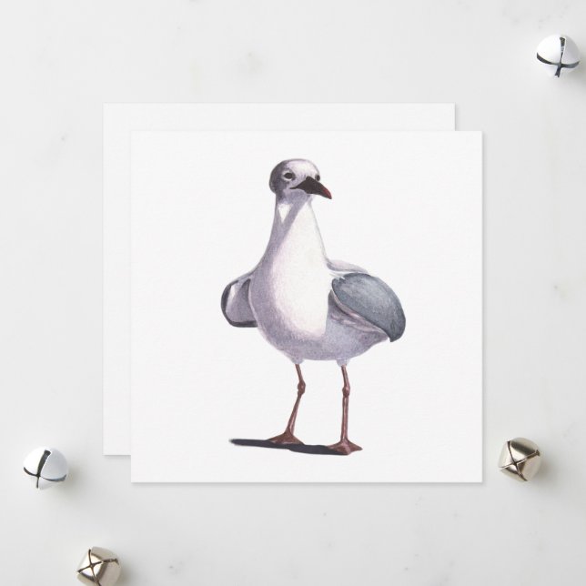 Seagull Feiertagskarte (Vorderseite/Rückseite Beispiel)