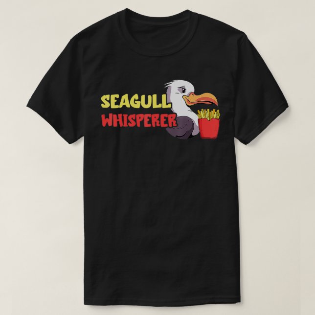 Seagull French Fries Lover Whisperer Fast Food dea T-Shirt (Design vorne)