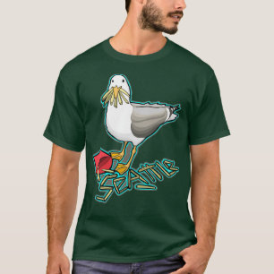 Seagull frisst Pommes frites T-Shirt