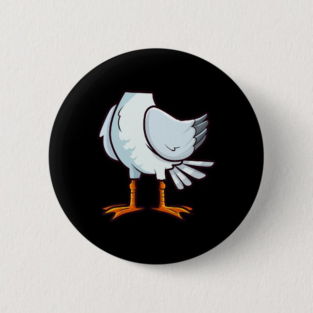 Seagull Funny Halloween Party Cosplay Seab Button (Vorderseite)