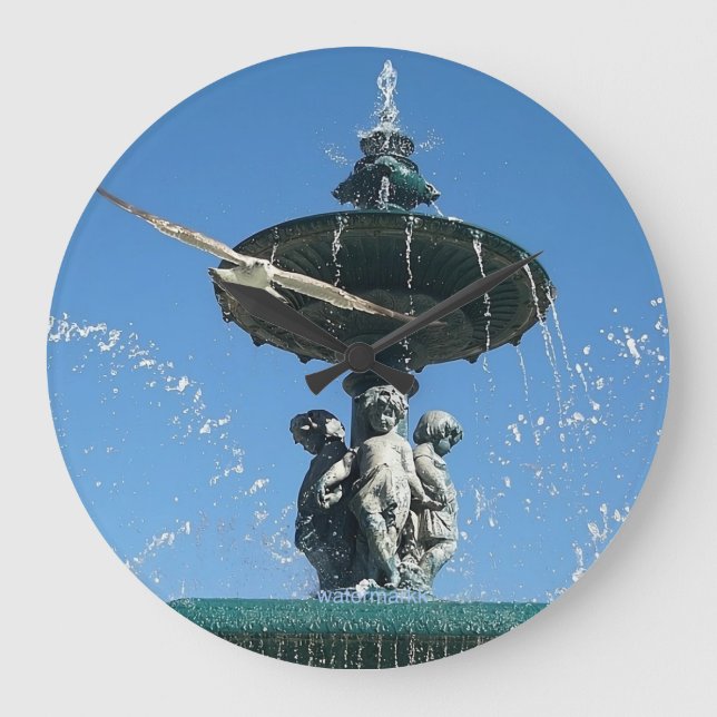 Seagull Große Wanduhr (Vorderseite)