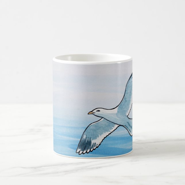Seagull im Flug Tasse (Mittel)