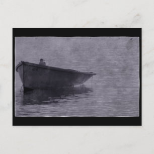 Seagull im Nebel. Postkarte